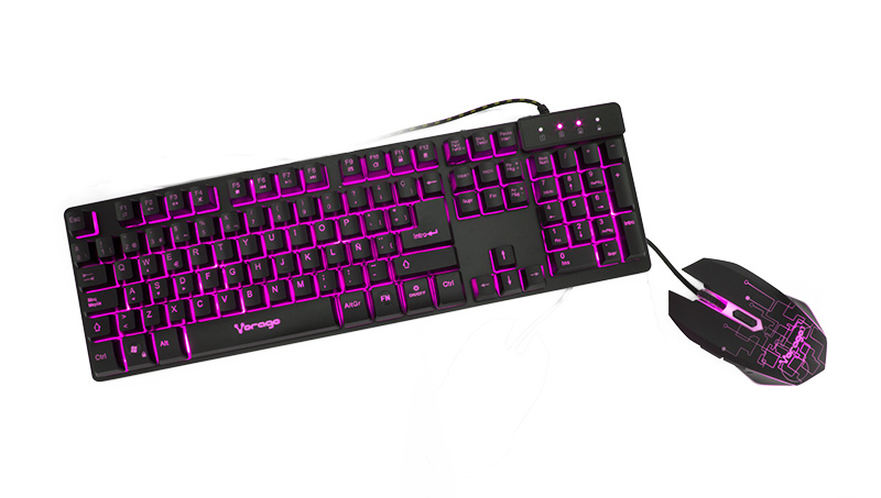 Kit de Teclado y Mouse Gaming VORAGO KM-500